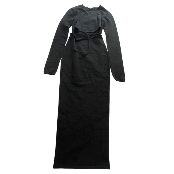 LPA Ramona Knit Midi Dress in Black